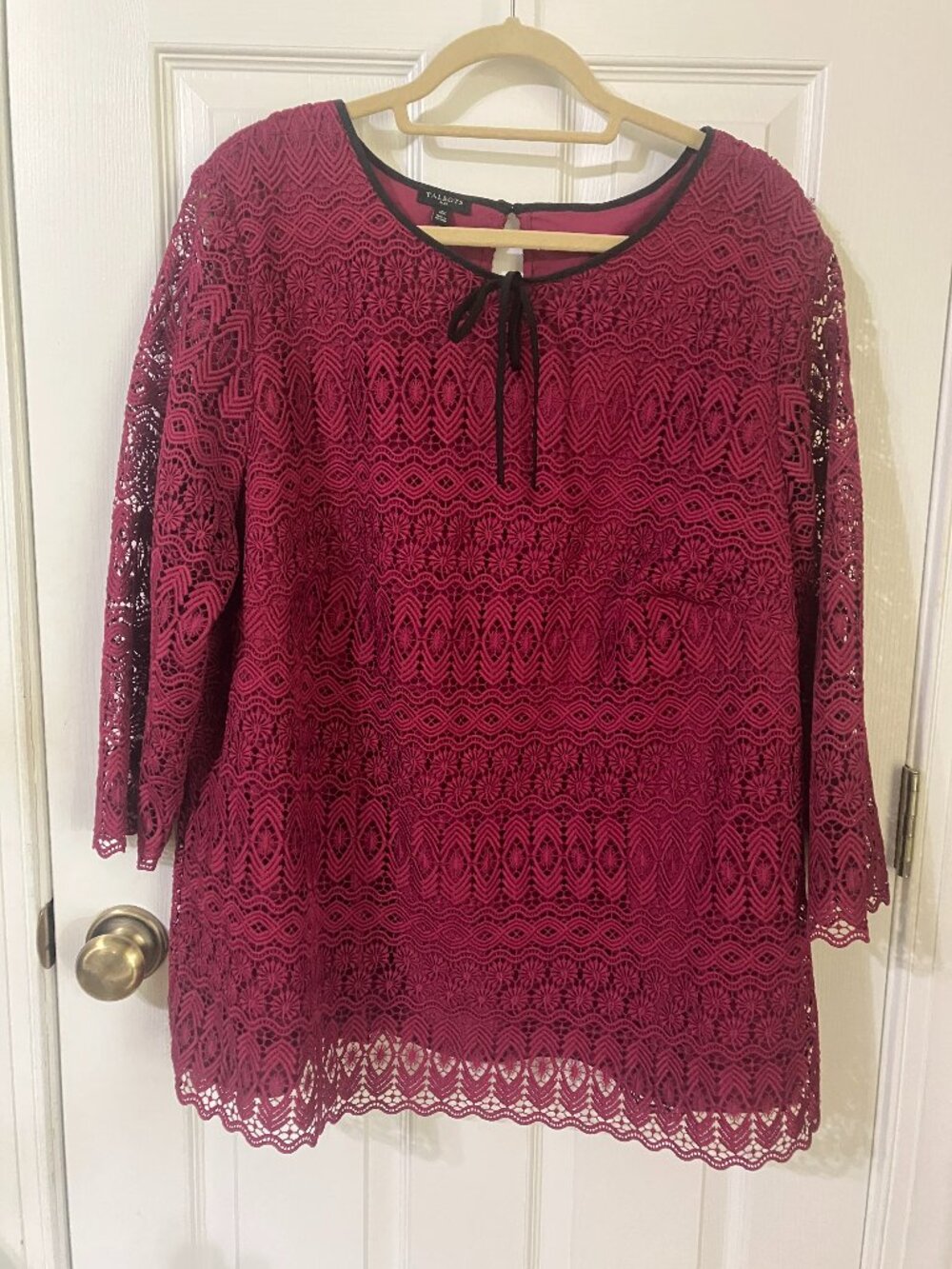 Lace Overlay Blouse